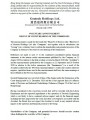 VOLUNTARY ANNOUNCEMENT - RESULT OF COURT HEARING OF THE SUMMONSES